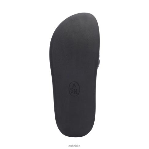 sandalia Victoria con plataforma tejida mujer negro R0R6242 ASH sandalias
