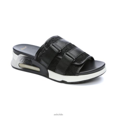 sandalia deportiva con cordones lou mujer negro R0R6265 ASH sandalias