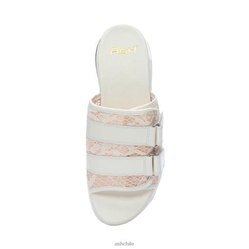 sandalia deportiva con cordones lou mujer sal blanquecina/gardenia-rosa R0R6266 ASH sandalias