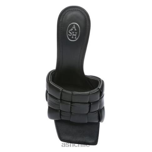 sandalias Kim tejidas con tacón bajo mujer negro R0R6283 ASH sandalias