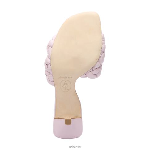 sandalias de vestir tejidas con rosas mujer rosa de cristal R0R6264 ASH sandalias