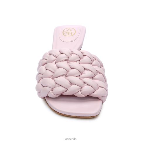 sandalias de vestir tejidas con rosas mujer rosa de cristal R0R6264 ASH sandalias