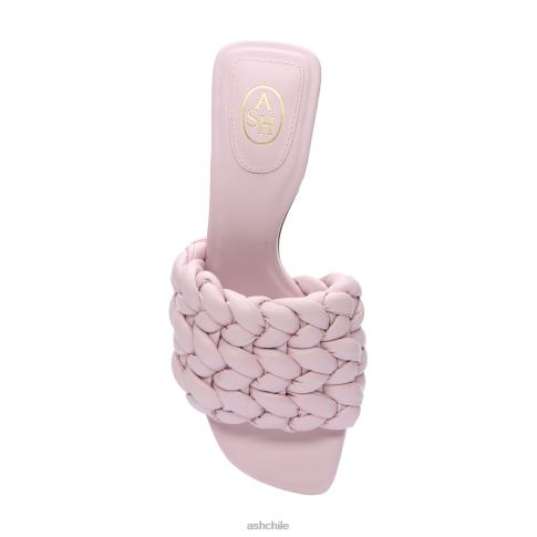 sandalias de vestir tejidas con rosas mujer rosa de cristal R0R6264 ASH sandalias