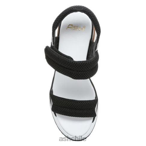 sandalias con cuña y plataforma cosmos mujer negro/plata R0R6235 ASH sandalias