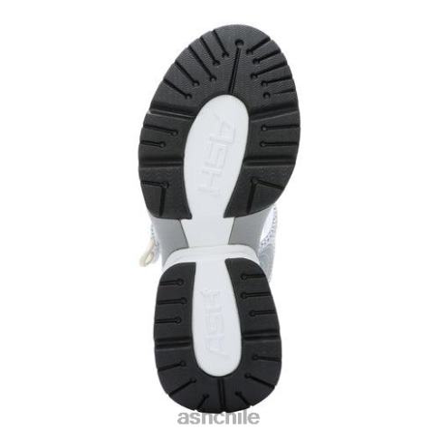 sandalias con cuña y plataforma cosmos mujer plata blanca R0R6234 ASH sandalias