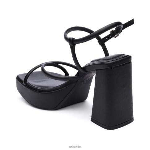 sandalia de vestir con tiras y plataforma wanda bis mujer negro R0R6246 ASH sandalias