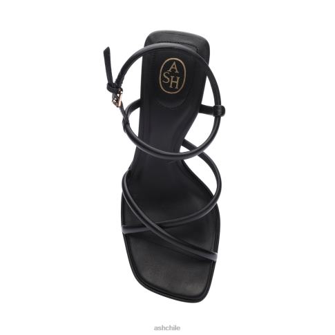 sandalia de vestir con tiras y plataforma wanda bis mujer negro R0R6246 ASH sandalias