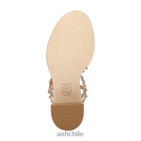 sandalia jen bis con tacón en bloque y tachuelas mujer piel R0R6271 ASH sandalias