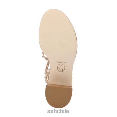 sandalias jen con tacón cuadrado y tachuelas mujer piel R0R6238 ASH sandalias