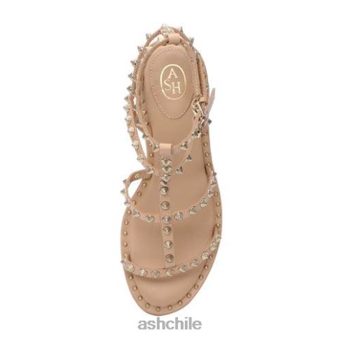 sandalias jen con tacón cuadrado y tachuelas mujer piel R0R6238 ASH sandalias