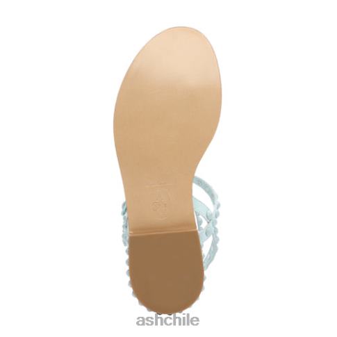 play bis sandalias planas con tachuelas a tono mujer azul brumoso/azul brumoso R0R6259 ASH sandalias