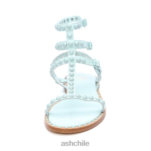 play bis sandalias planas con tachuelas a tono mujer azul brumoso/azul brumoso R0R6259 ASH sandalias