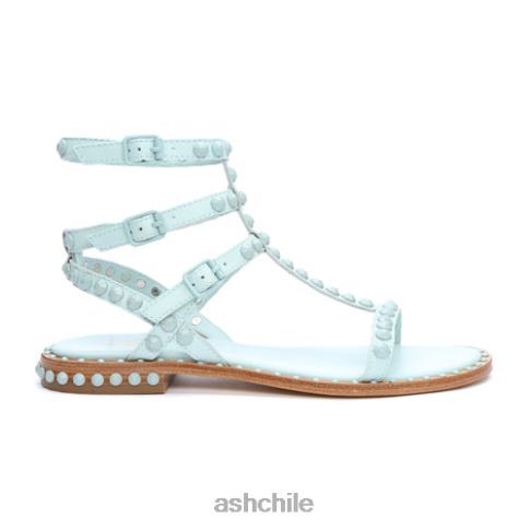 play bis sandalias planas con tachuelas a tono mujer azul brumoso/azul brumoso R0R6259 ASH sandalias