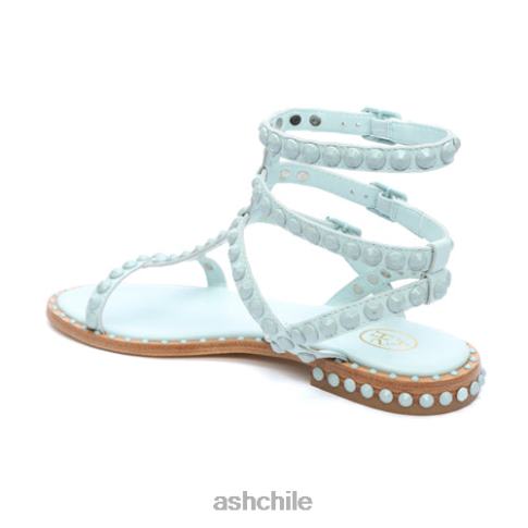 play bis sandalias planas con tachuelas a tono mujer azul brumoso/azul brumoso R0R6259 ASH sandalias