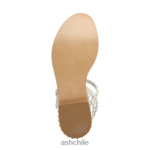 play bis sandalias planas con tachuelas a tono mujer talco R0R6260 ASH sandalias