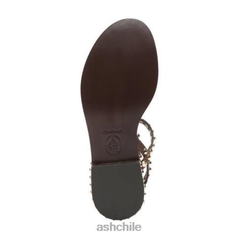 play sandalias planas con tachuelas mujer tmoro R0R6254 ASH sandalias