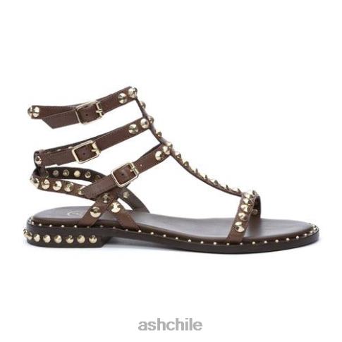 play sandalias planas con tachuelas mujer tmoro R0R6254 ASH sandalias
