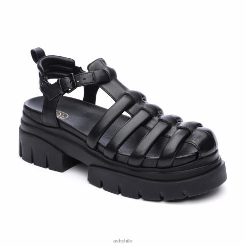 sandalia de pescador con suela de tiburón mujer negro R0R6261 ASH sandalias