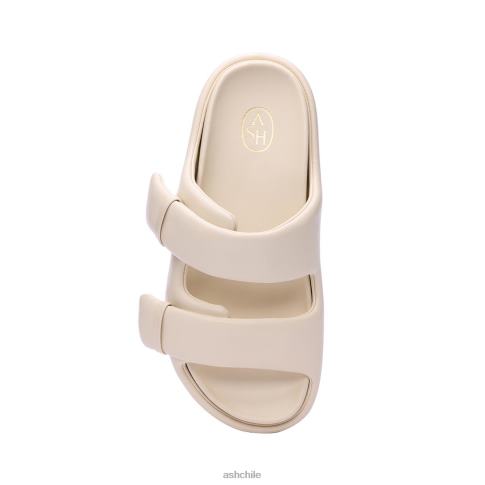 sandalia zeta con plataforma plana mujer talco R0R6241 ASH sandalias