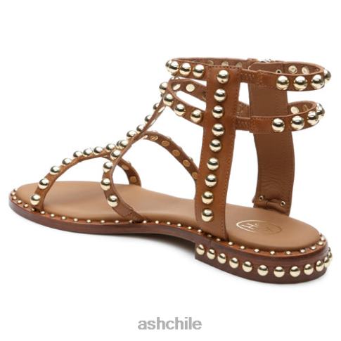 sandalias planas con borlas mujer canela nueva R0R6268 ASH sandalias