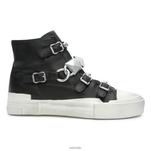 zapatillas altas Galaxy Chain con tachuelas mujer negro/plata R0R6233 ASH zapatillas