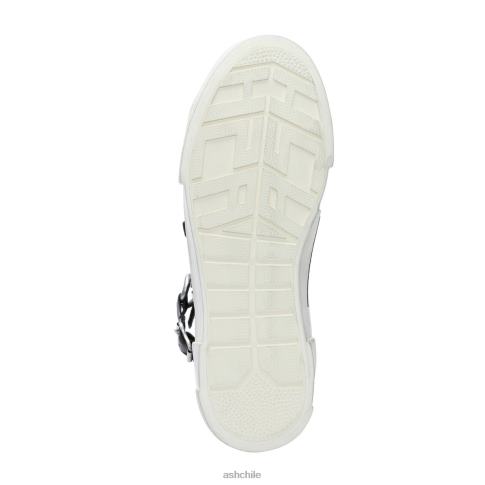 zapatillas altas Galaxy Chain con tachuelas mujer negro/plata R0R6233 ASH zapatillas