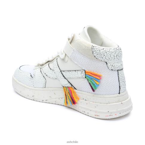 zapatillas altas parker arcoíris mujer blanco/multicolor R0R6216 ASH zapatillas