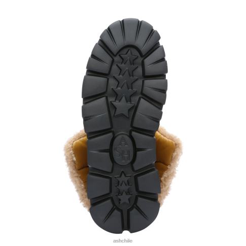 botín de invierno de nailon de piel sintética Jennie mujer marrón dorado R0R6293 ASH botas
