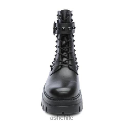 bota militar con tachuelas lucas studs mujer negro R0R6288 ASH botas