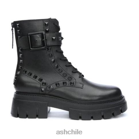 bota militar con tachuelas lucas studs mujer negro R0R6288 ASH botas