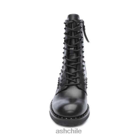 botas de moto con tachuelas xin s mujer negro R0R6287 ASH botas