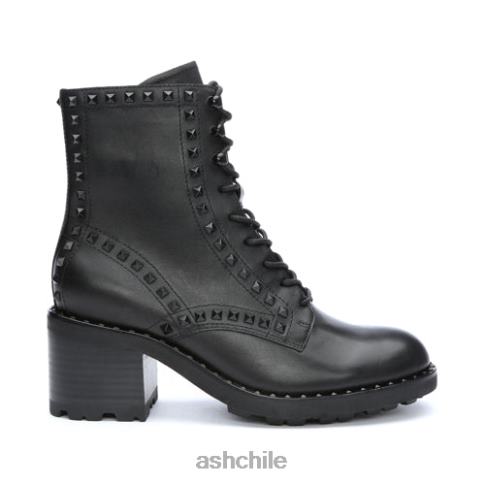 botas de moto con tachuelas xin s mujer negro R0R6287 ASH botas