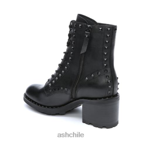 botas de moto con tachuelas xin s mujer negro R0R6287 ASH botas