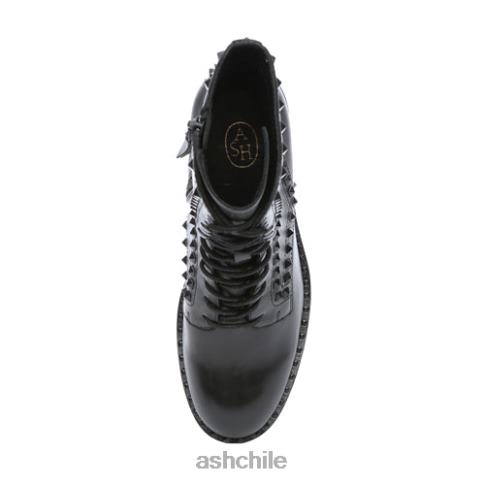 botas de moto con tachuelas xin s mujer negro R0R6287 ASH botas
