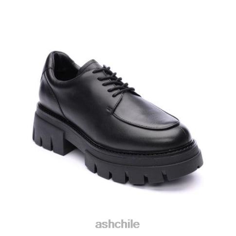 mocasines genial bis plataforma mujer talco/negro R0R621 ASH mocasines