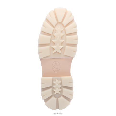 mocasines genial bis plataforma mujer talco/negro R0R621 ASH mocasines