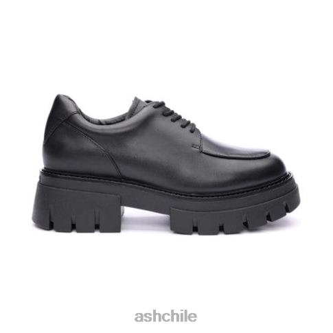 mocasines genial bis plataforma mujer talco/negro R0R621 ASH mocasines