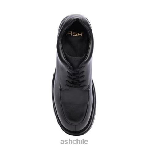 mocasines genial bis plataforma mujer talco/negro R0R621 ASH mocasines