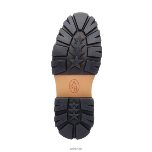 mocasines genial bis plataforma mujer talco/negro R0R621 ASH mocasines