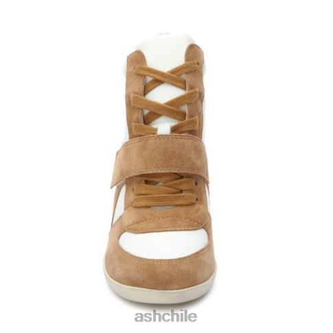 zapatillas Bowie Bis Wedge mujer marrón dorado/blanco roto R0R6222 ASH zapatillas