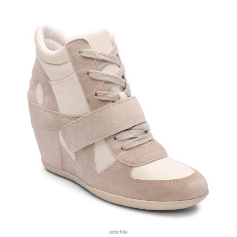 zapatillas Bowie Bis Wedge mujer talco/blanco roto R0R6223 ASH zapatillas