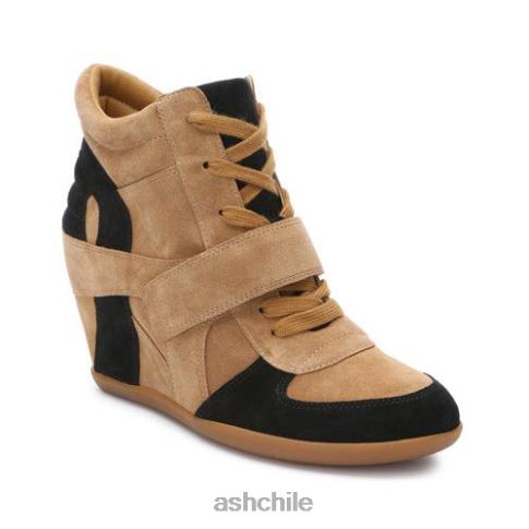 zapatillas con cuña Bowie mujer marrón dorado/negro R0R6215 ASH zapatillas