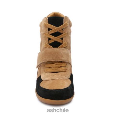 zapatillas con cuña Bowie mujer marrón dorado/negro R0R6215 ASH zapatillas