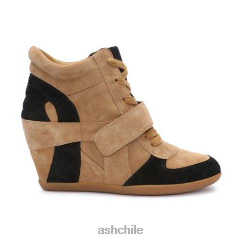 zapatillas con cuña Bowie mujer marrón dorado/negro R0R6215 ASH zapatillas