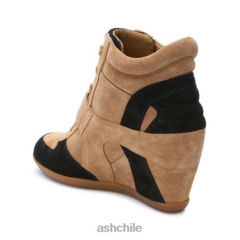 zapatillas con cuña Bowie mujer marrón dorado/negro R0R6215 ASH zapatillas