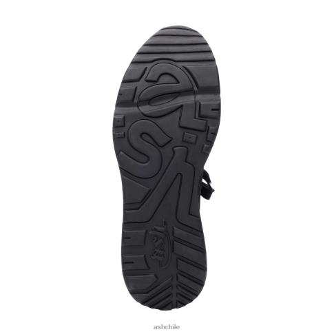 tenis larsen de malla con encaje mujer negro R0R6218 ASH zapatillas