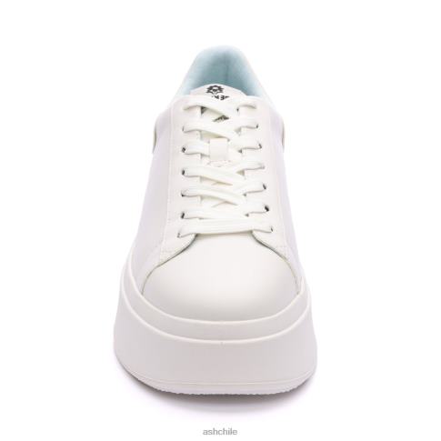 tenis moby be kind con plataforma mujer blanco/azul niebla R0R625 ASH zapatillas