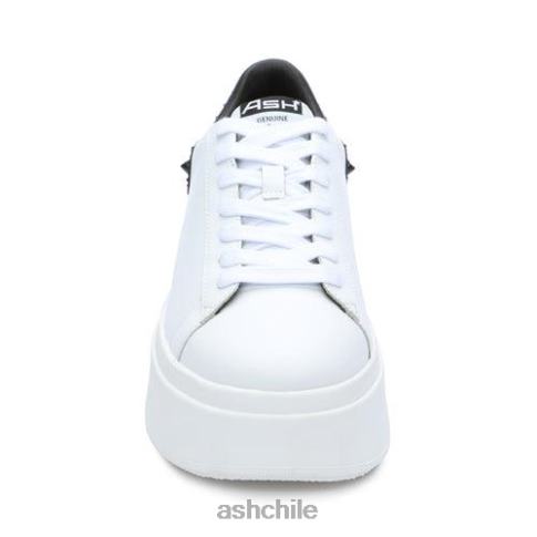 tenis moby con plataforma y tachuelas mujer piel blanca R0R623 ASH zapatillas