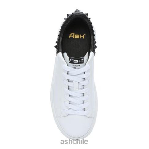 tenis moby con plataforma y tachuelas mujer piel blanca R0R623 ASH zapatillas