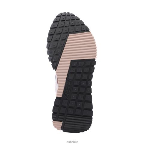 zapatilla de deporte de moda tóxica mujer blanquecino/sal rosa R0R6220 ASH zapatillas
